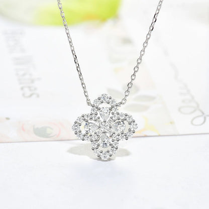 [Clover]LOOP NECKLACE FULL MOTIF DIAMOND 16MM MULTIPLE COLORS