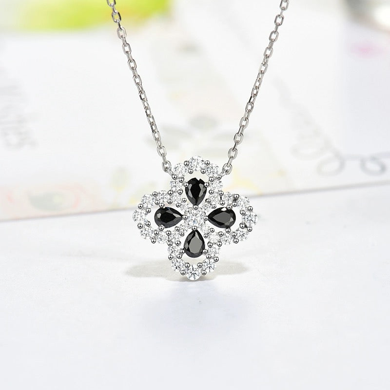 [Clover]LOOP NECKLACE FULL MOTIF DIAMOND 16MM MULTIPLE COLORS