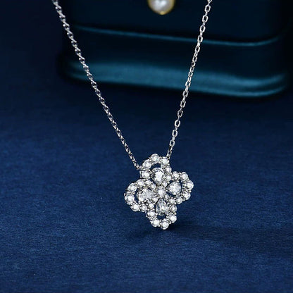 [Clover]LOOP NECKLACE FULL MOTIF DIAMOND 16MM MULTIPLE COLORS