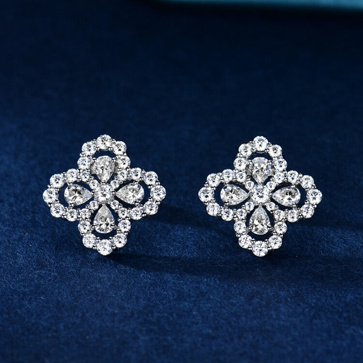[Clover]LOOP EARRINGS FULL MOTIF DIAMOND 16MM