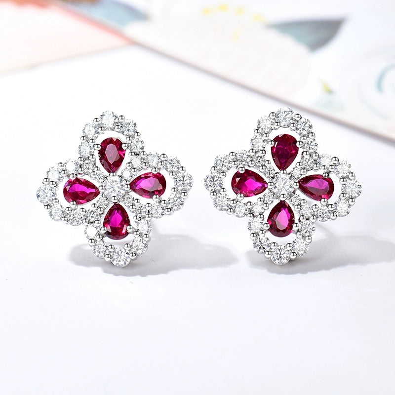 [Clover]LOOP EARRINGS FULL MOTIF DIAMOND 16MM