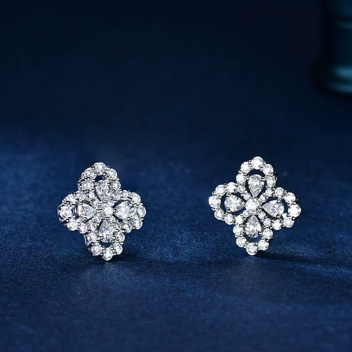 [Clover]LOOP EARRINGS FULL MOTIF DIAMOND 16MM