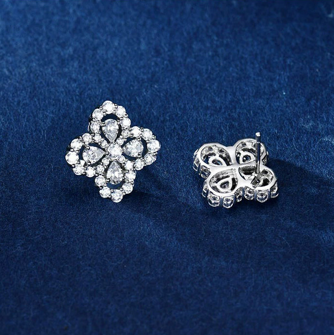 [Clover]LOOP EARRINGS FULL MOTIF DIAMOND 16MM