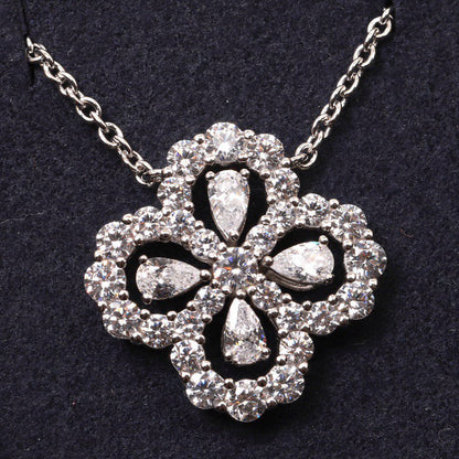 [Clover]LOOP NECKLACE FULL MOTIF DIAMOND 16MM MULTIPLE COLORS