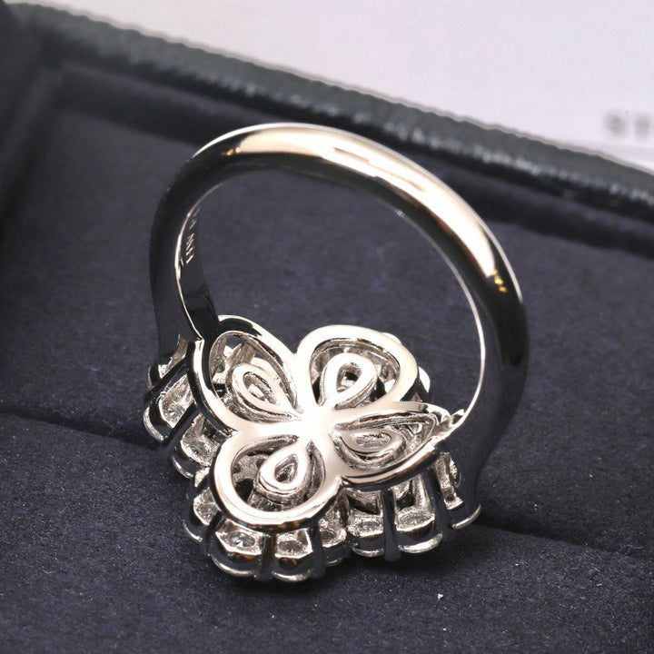 [Clover]LOOP RING FULL MOTIF DIAMOND 16MM SILVE