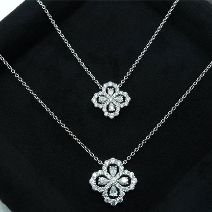[Clover]LOOP NECKLACE FULL MOTIF DIAMOND COMBINATION