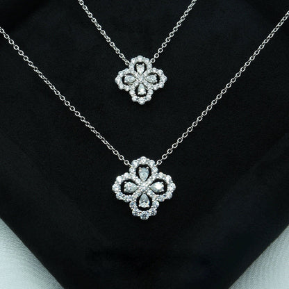 [Clover]LOOP NECKLACE FULL MOTIF DIAMOND COMBINATION