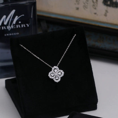 [Clover]LOOP NECKLACE FULL MOTIF DIAMOND COMBINATION