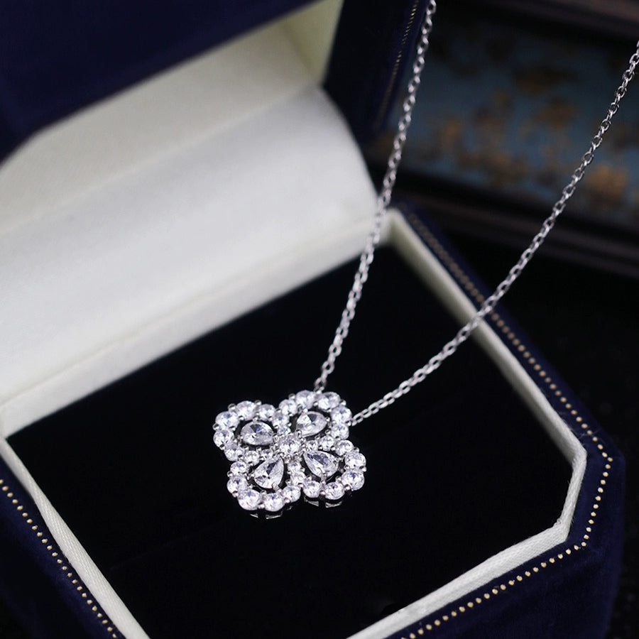 [Clover]LOOP NECKLACE FULL MOTIF DIAMOND COMBINATION