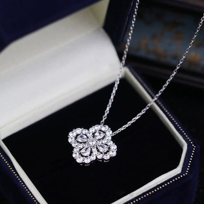 [Clover]LOOP NECKLACE FULL MOTIF DIAMOND COMBINATION