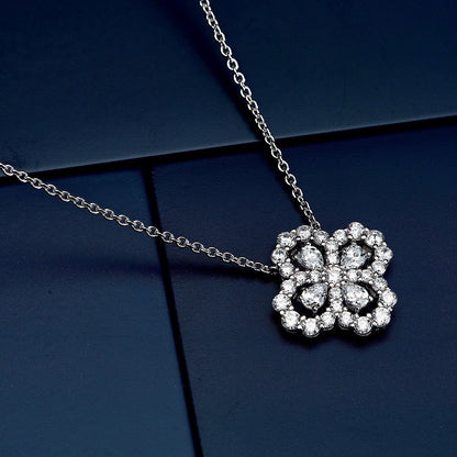 [Clover]LOOP NECKLACE FULL MOTIF DIAMOND COMBINATION