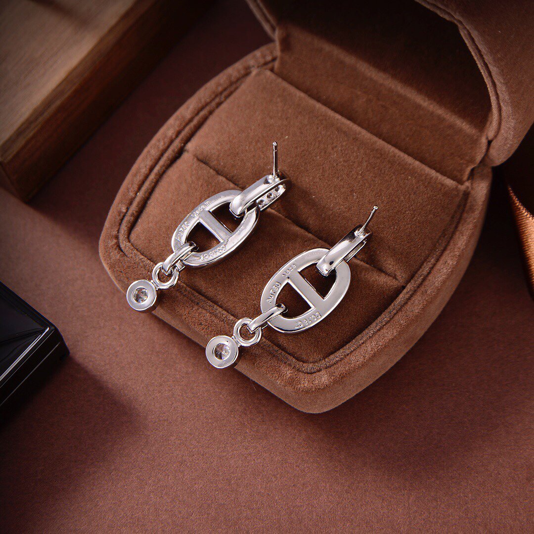 [Clover]HM CHAINE DIAMOND EARRINGS
