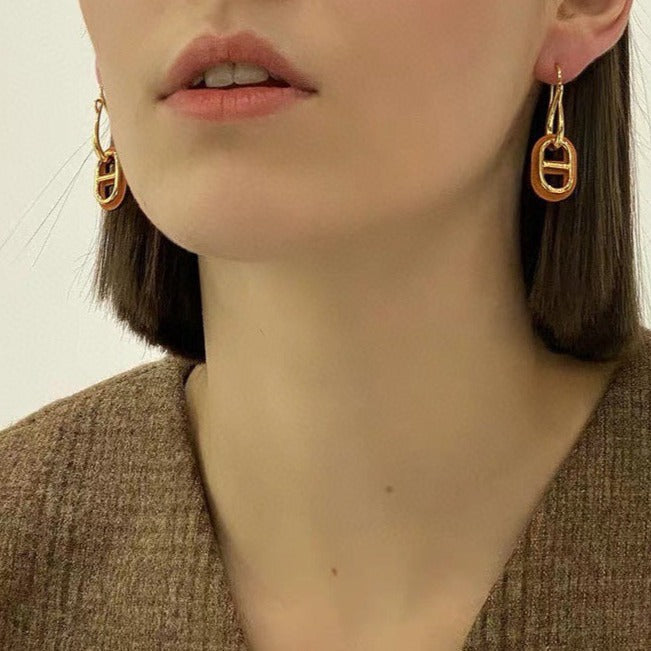 [Clover]HM O'MAILLON GOLD EARRINGS