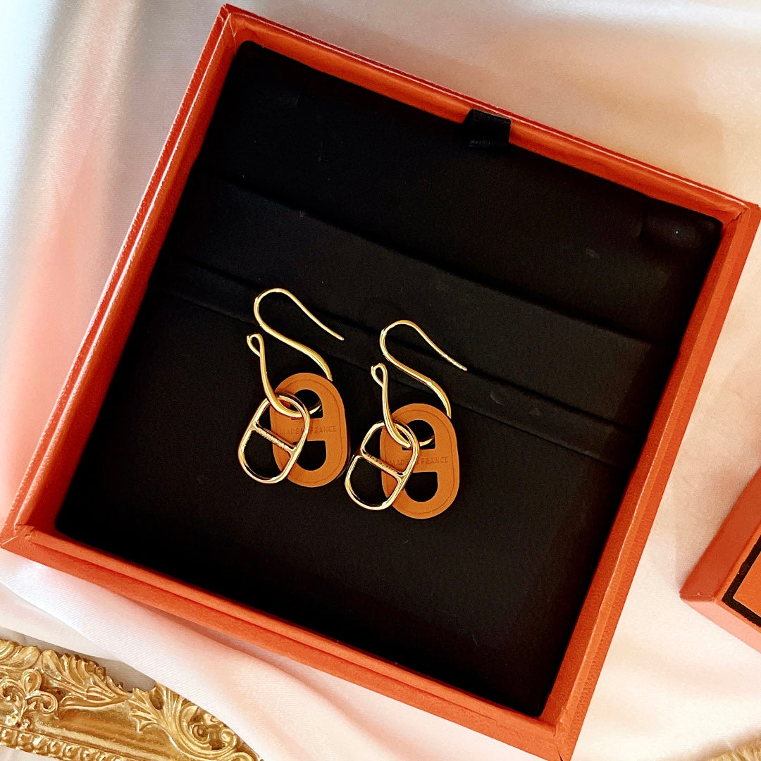 [Clover]HM O'MAILLON GOLD EARRINGS