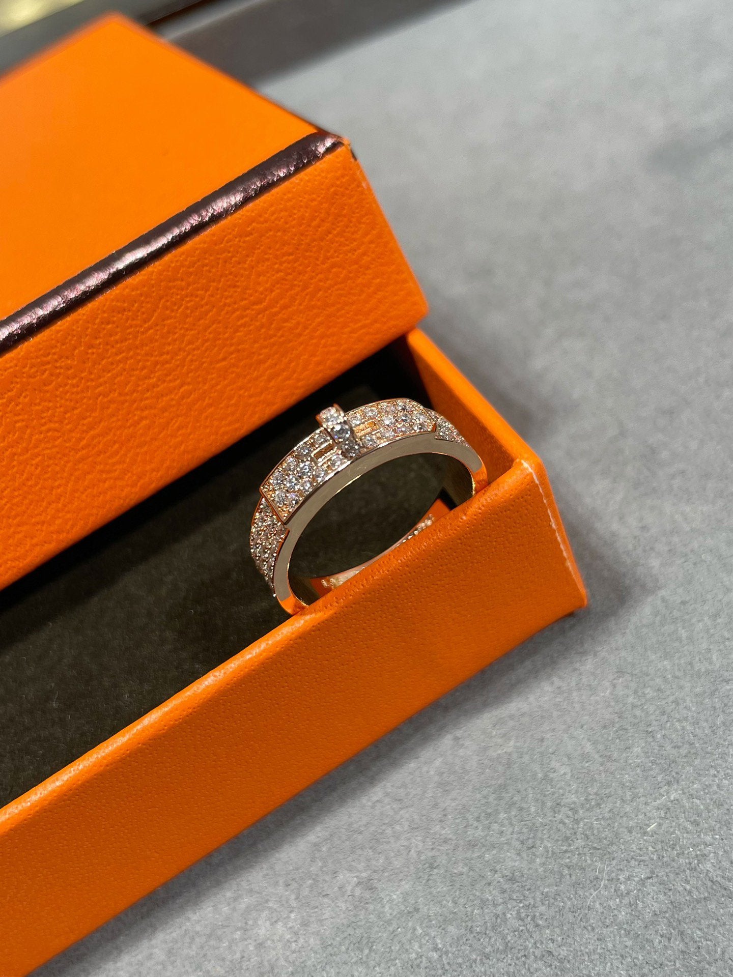 [Clover]KELLY PINK GOLD DIAMOND RING