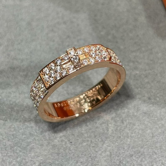 [Clover]KELLY PINK GOLD DIAMOND RING