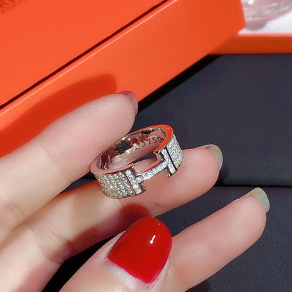 [Clover]H RING FULL DIAMOND