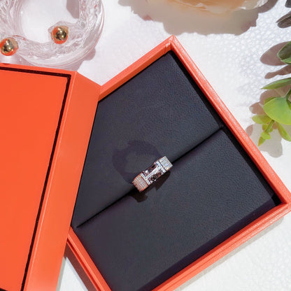 [Clover]H RING FULL DIAMOND