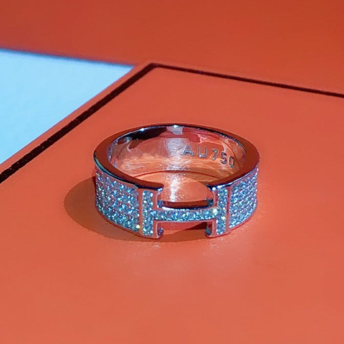 [Clover]H RING FULL DIAMOND