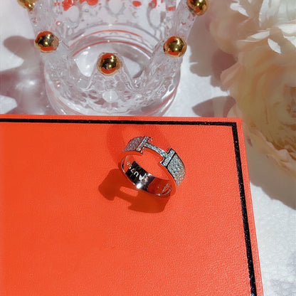 [Clover]H RING FULL DIAMOND