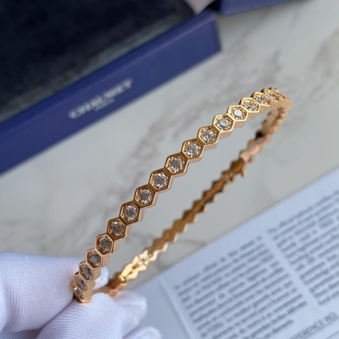 [Clover]BEE LOVE GOLD BRACELET FULL DIAMOND
