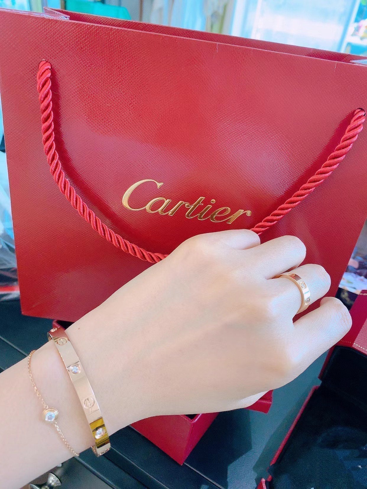 [Clover]DAMOUR DIAMOND LINK BRACELET