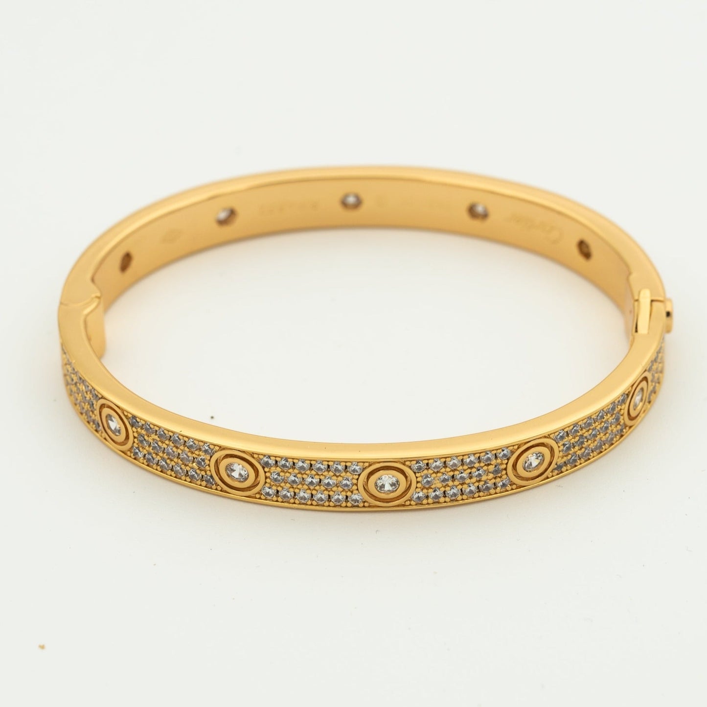 [Clover]LOVE BRACELET 6.1MM DIAMOND-PAVED 10 BIG DIAMONDS