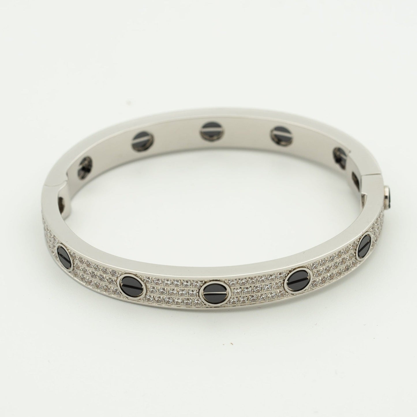 [Clover]LOVE BRACELET 6.1MM DIAMOND-PAVED CERAMIC