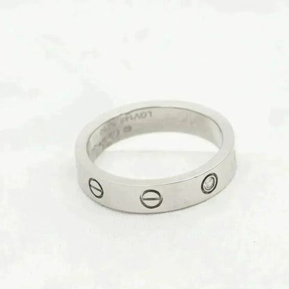 [Clover]LOVE RING 4MM 1 DIAMOND SILVER