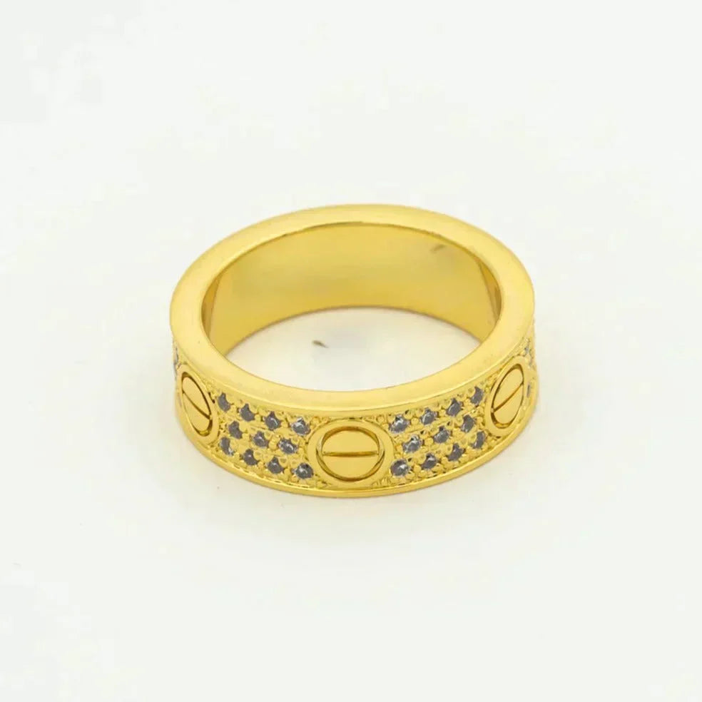 [Clover]LOVE RING 5.5MM DIAMONDS PAVED