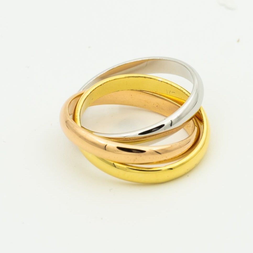 [Clover]TRINITY RING GOLD PINK GOLD SILVER