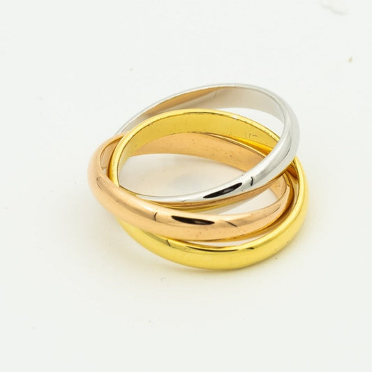 [Clover]TRINITY RING GOLD PINK GOLD SILVER