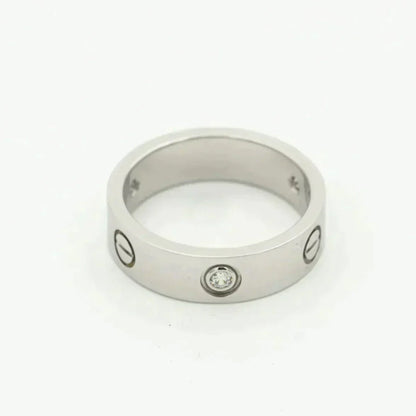 [Clover]LOVE RING 5.5MM 3 DIAMONDS SILVER