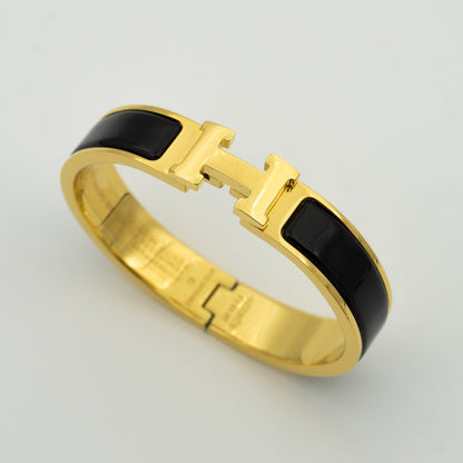 [Clover]H BLACK BRACELET