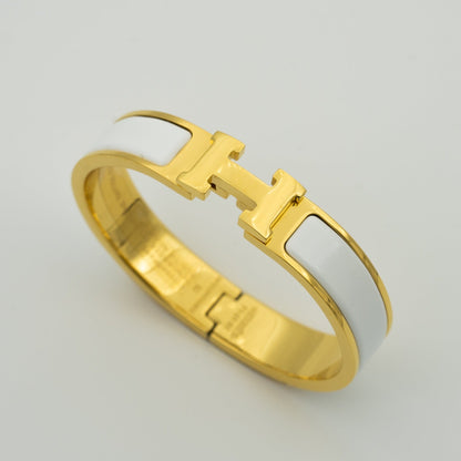 [Clover]H WHITE BRACELET