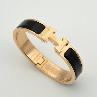 [Clover]H BLACK BRACELET