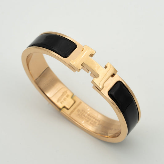 [Clover]H BLACK BRACELET