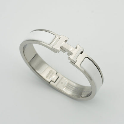 [Clover]H WHITE BRACELET