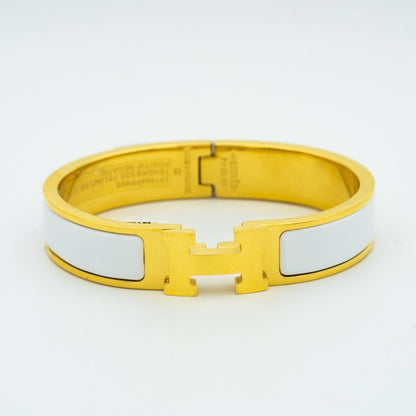 [Clover]H WHITE BRACELET