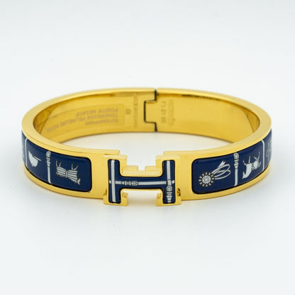 [Clover]H BRACELET BLUE CERAMIC
