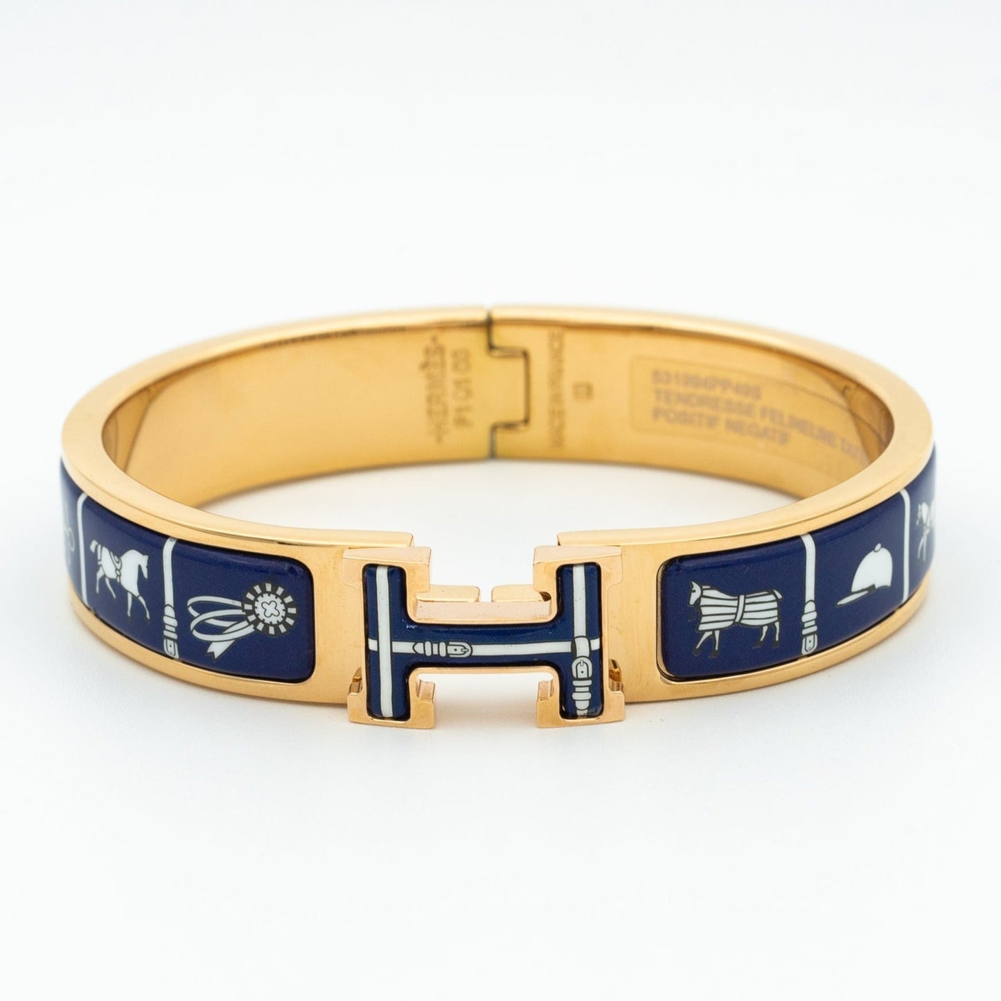 [Clover]H BRACELET BLUE CERAMIC