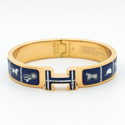 [Clover]H BRACELET BLUE CERAMIC
