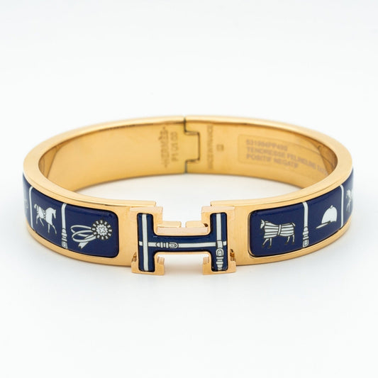[Clover]H BRACELET BLUE CERAMIC