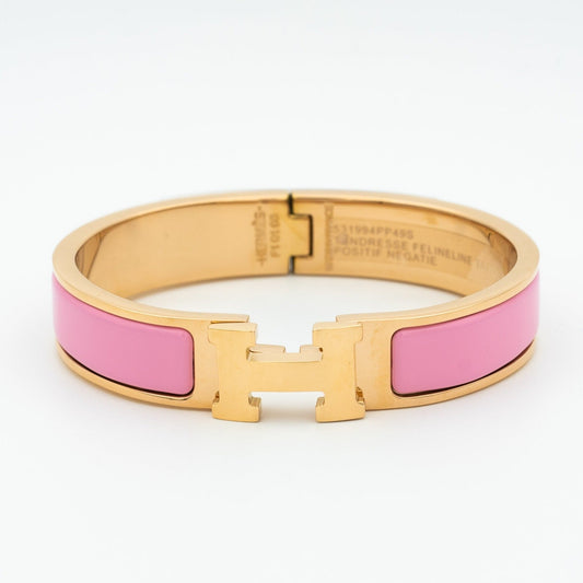 [Clover]H PINK BRACELET