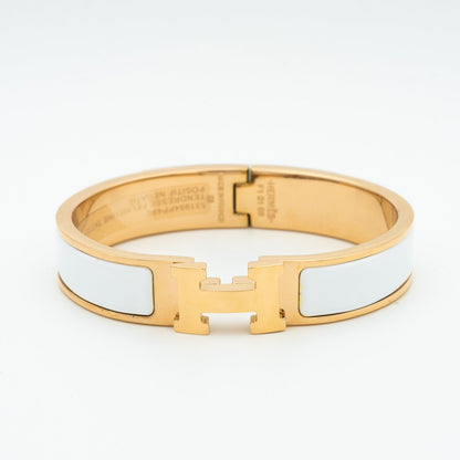 [Clover]H WHITE BRACELET