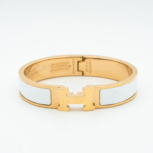 [Clover]H WHITE BRACELET