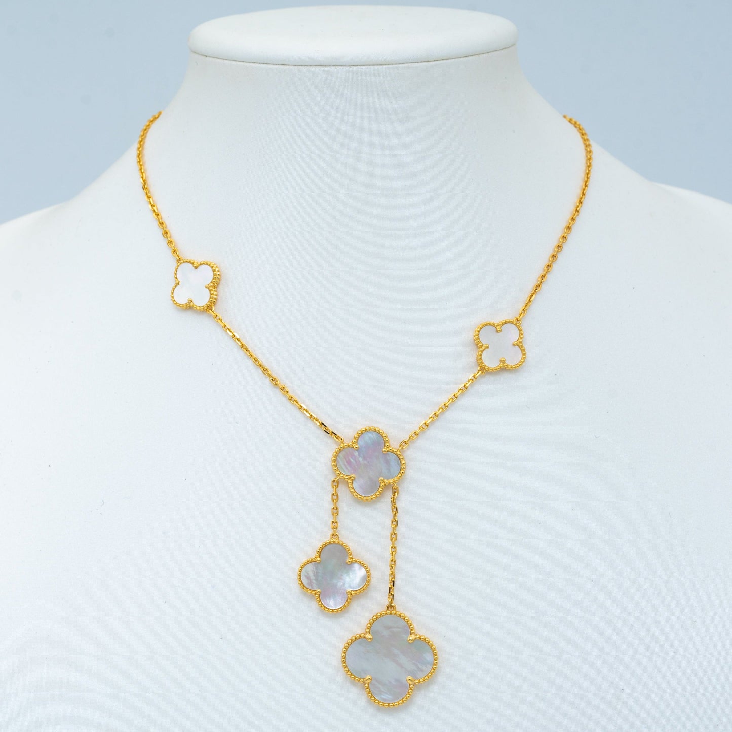 [Clover]CLOVER MOTHER OF PEARL NECKLACE 6 MOTIF