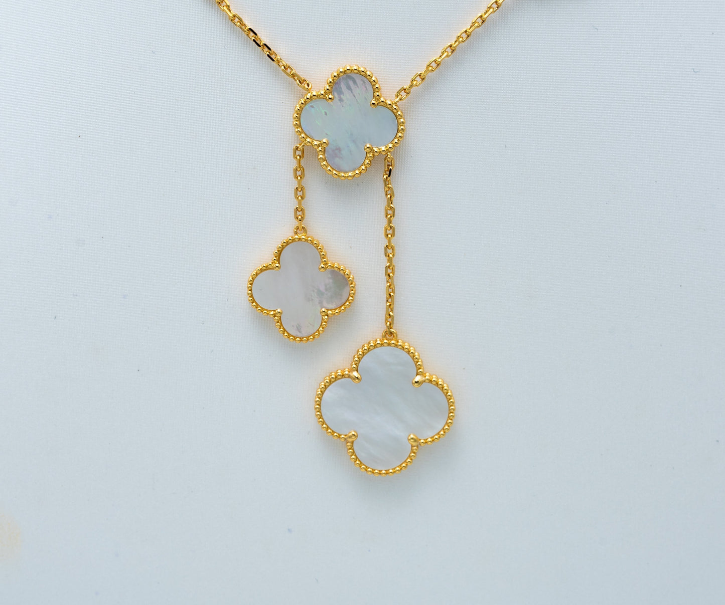 [Clover]CLOVER MOTHER OF PEARL NECKLACE 6 MOTIF