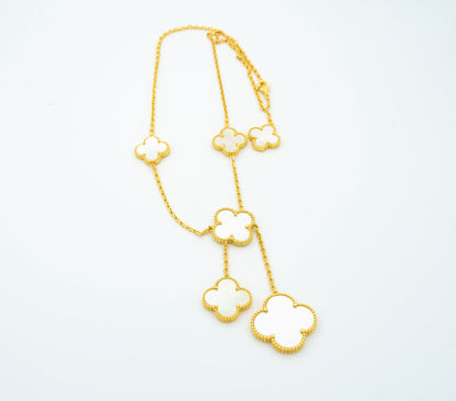 [Clover]CLOVER MOTHER OF PEARL NECKLACE 6 MOTIF