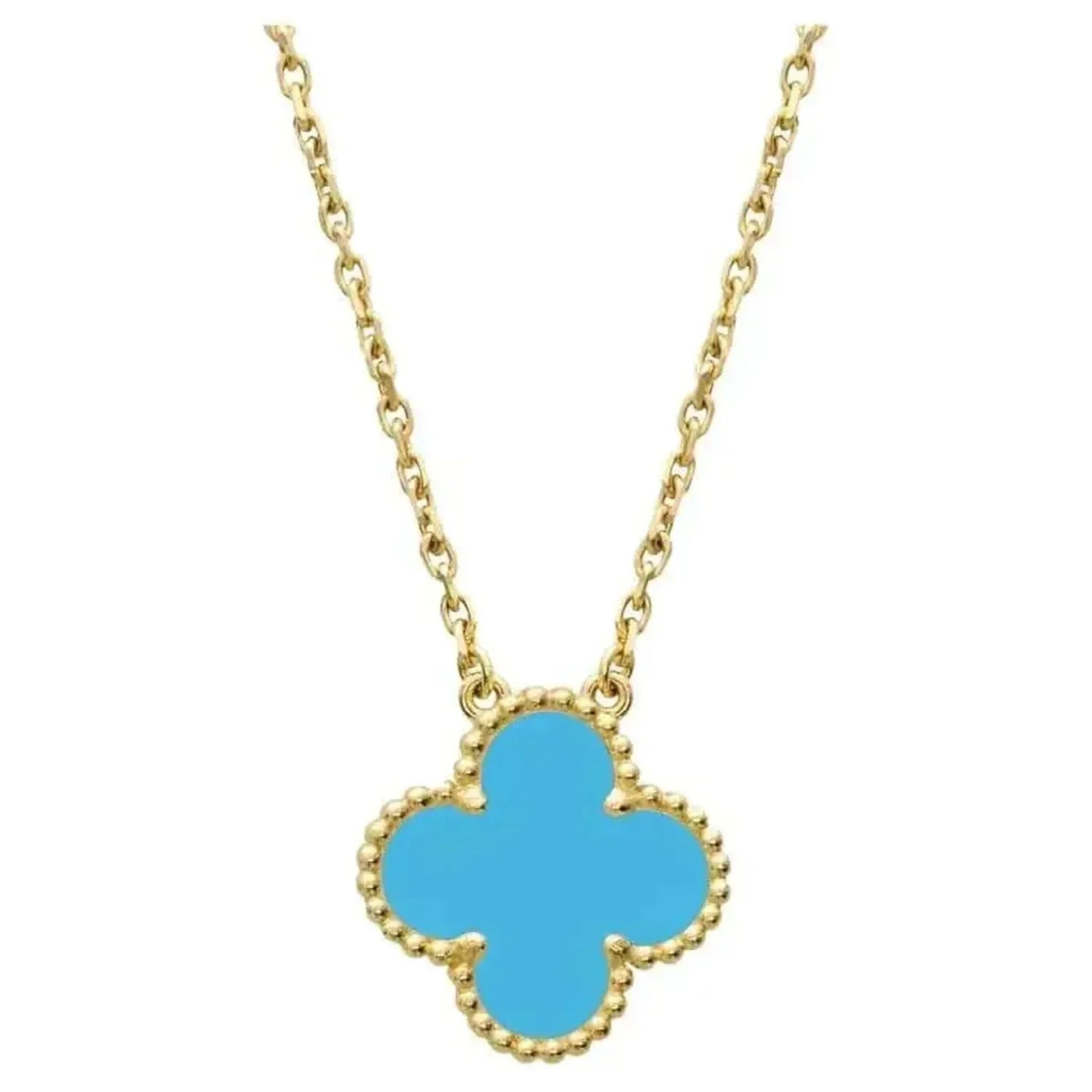 [Clover]CLOVER 15MM VINTAGE TURQUOISE NECKLACE